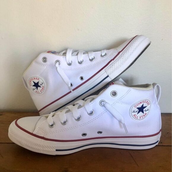 NEW - White hightop Converse (unisex) - Picture 1 of 4